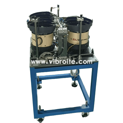Triple Vibratory Bowl Pin Feeding System for Ø4×15mm Dowel Pins | Pneumatic Conv